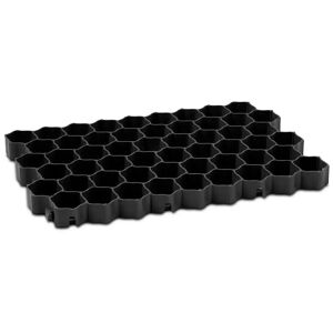 hillvert Grass Grid - 60 x 40 x 4 cm - 4 pieces - black HT-LG-40B