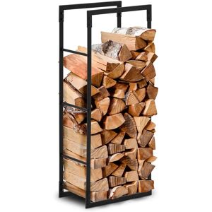 hillvert Firewood Rack - 25 kg - 40 x 25 x 100 cm - steel - black HI-FWR-003