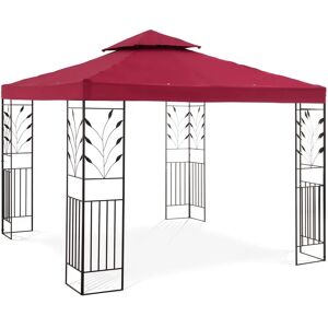 Uniprodo Garden Pavilion - 3 x 3 m - 180 g/m² - wine red UNI_PERGOLA_3X3R