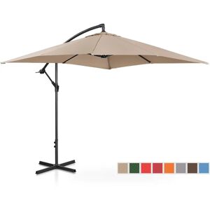 Uniprodo Garden umbrella - Cream - Square - 250 x 250 cm - Tiltable UNI_UMBRELLA_SQ250CR_N