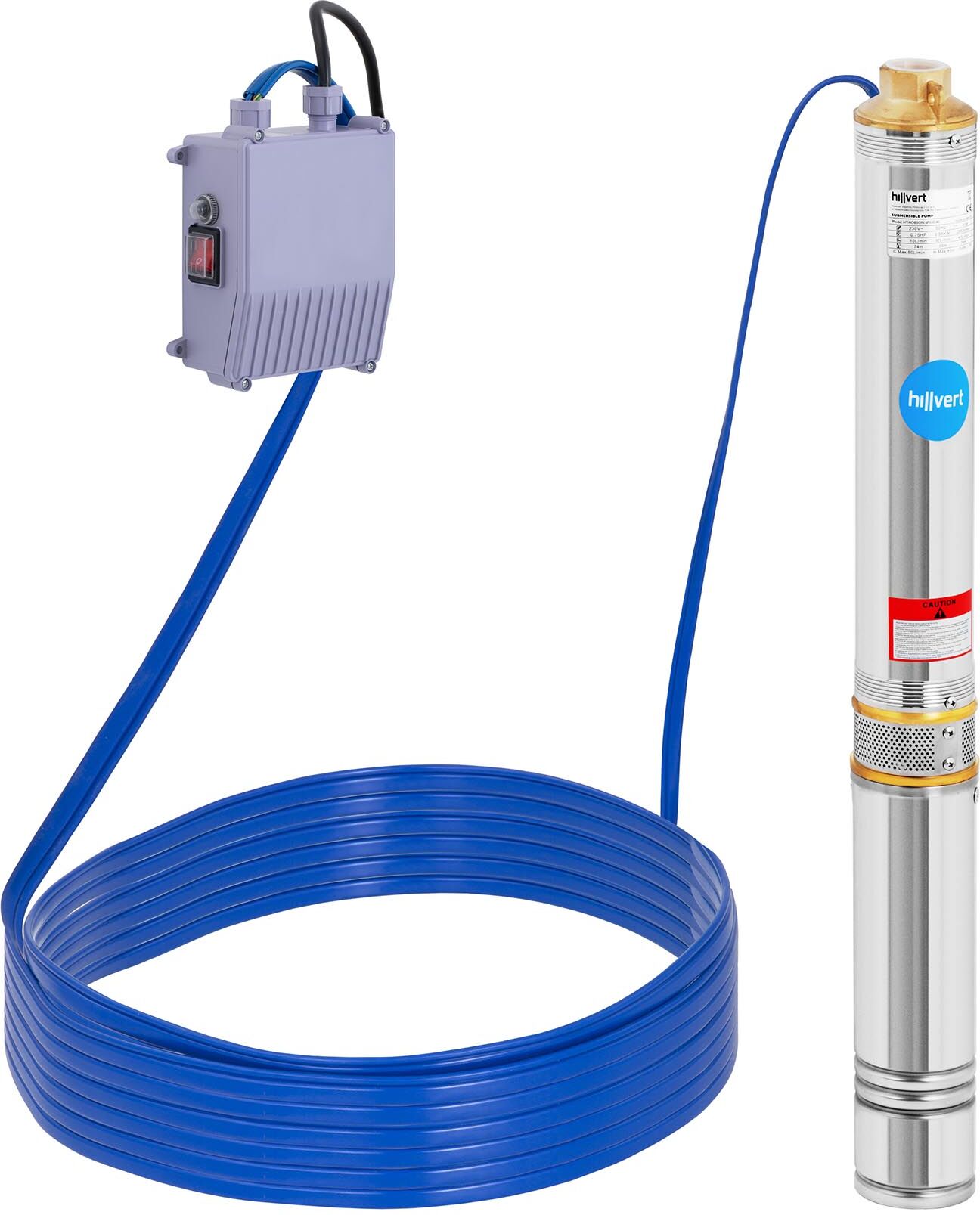 hillvert Submersible Pump - 3,000 L/hr - 550 W HT-ROBSON-SP550-80 hillvert Submersible Pump - 3,000 L/hr - 550 W HT-ROBSON-SP550-80