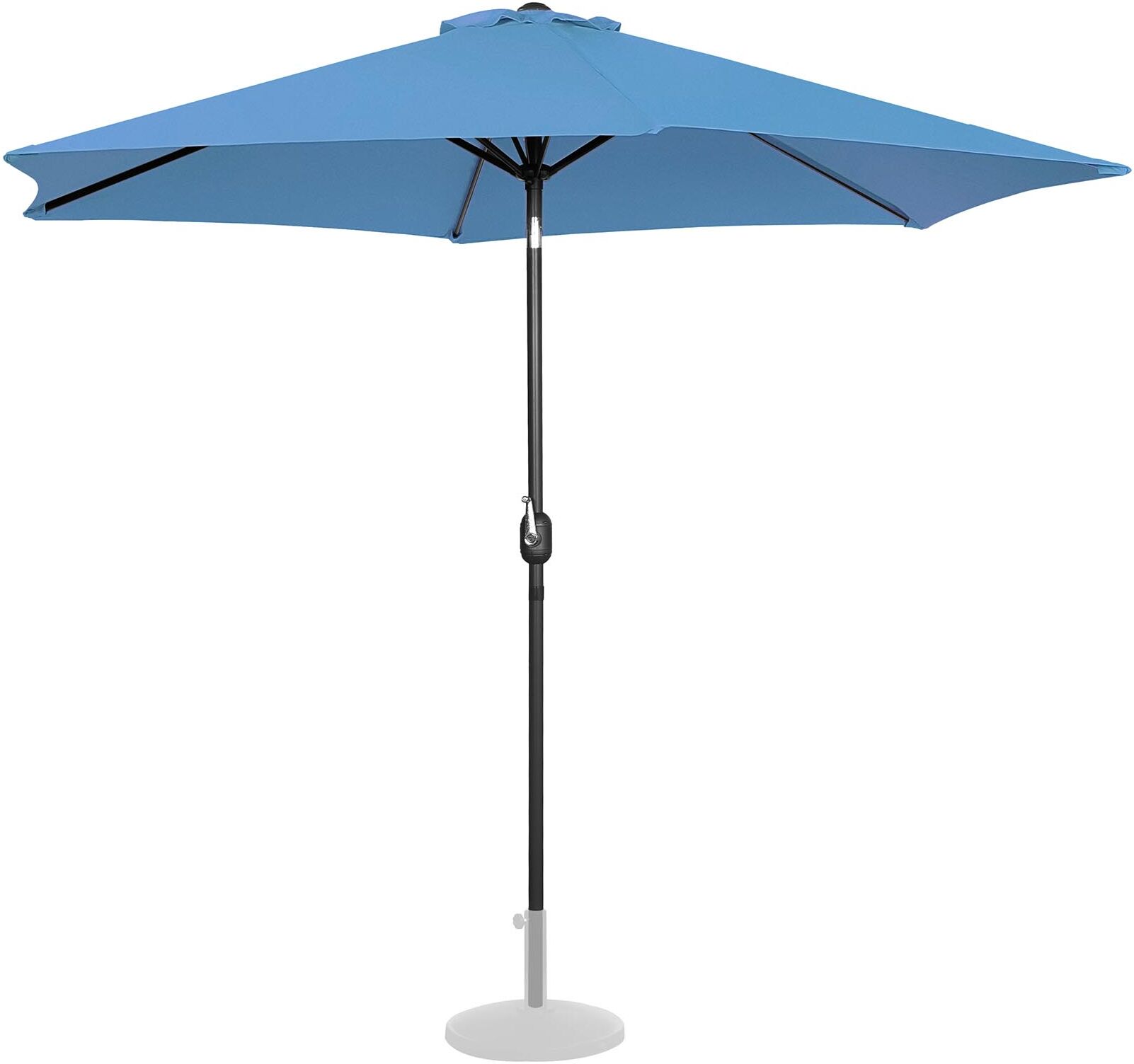 Uniprodo Large Outdoor Umbrella - blue - hexagonal - Ø 300 cm - tiltable UNI_UMBRELLA_TR300BL Uniprodo Large Outdoor Umbrella - blue - hexagonal - Ø 300 cm - tiltable UNI_UMBRELLA_TR300BL