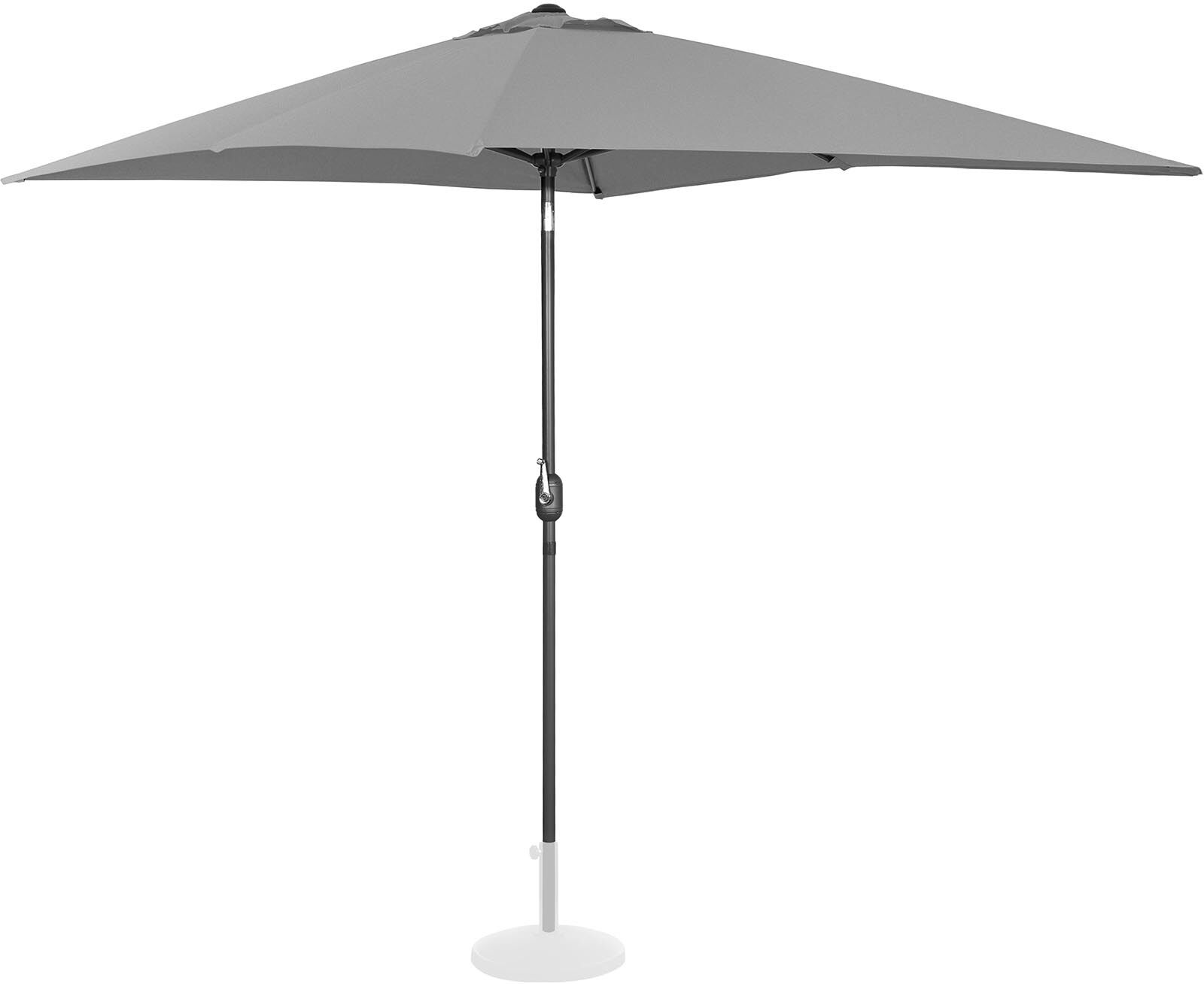 Uniprodo Large Outdoor Umbrella - dark grey - rectangular - 200 x 300 cm - tiltable UNI_UMBRELLA_TSQ2030DG Uniprodo Large Outdoor Umbrella - dark grey - rectangular - 200 x 300 cm - tiltable UNI_UMBRELLA_TSQ2030DG