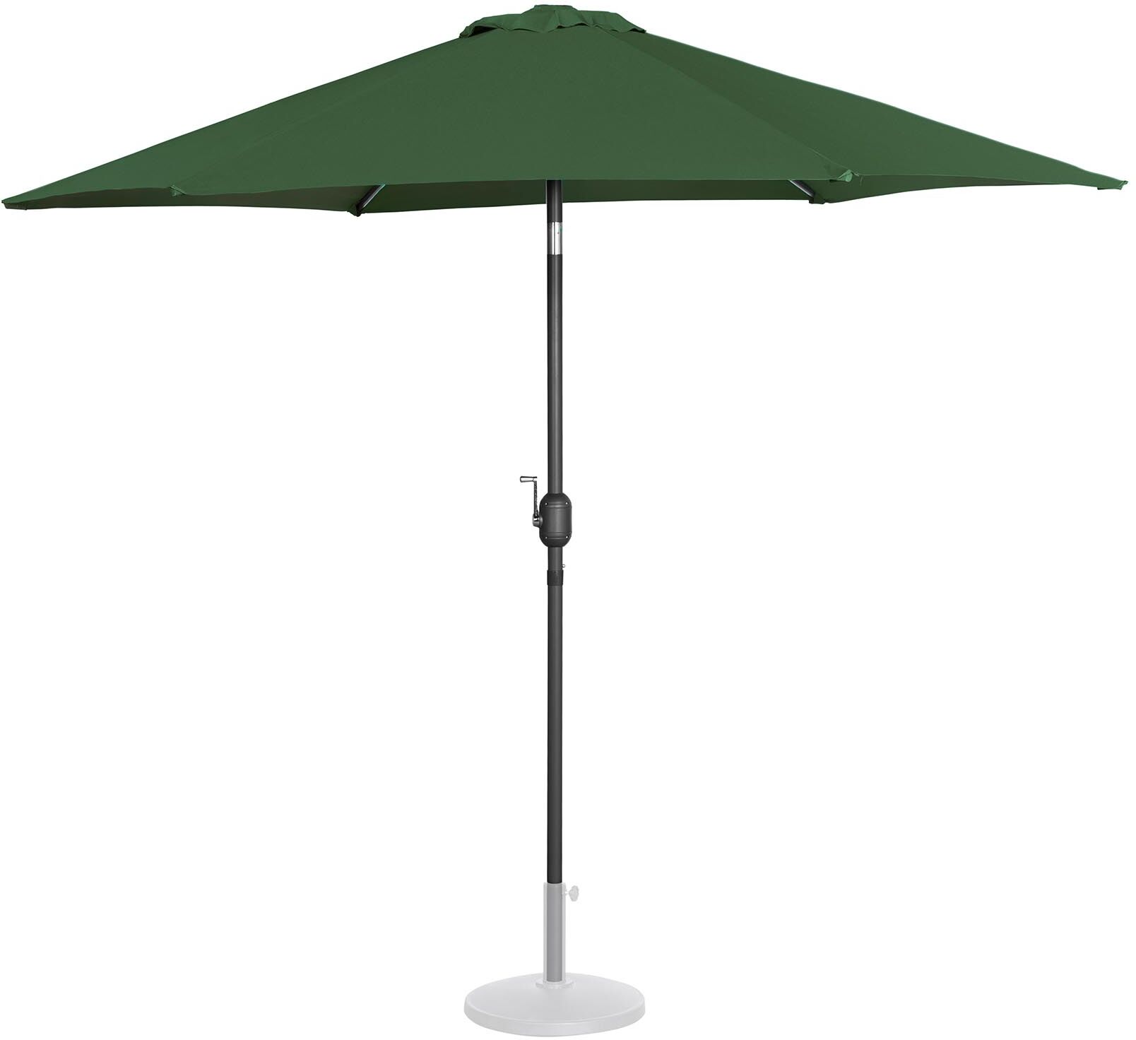 Uniprodo Large Outdoor Umbrella - green - hexagonal - Ø 270 cm - tiltable UNI_UMBRELLA_R270GR Uniprodo Large Outdoor Umbrella - green - hexagonal - Ø 270 cm - tiltable UNI_UMBRELLA_R270GR