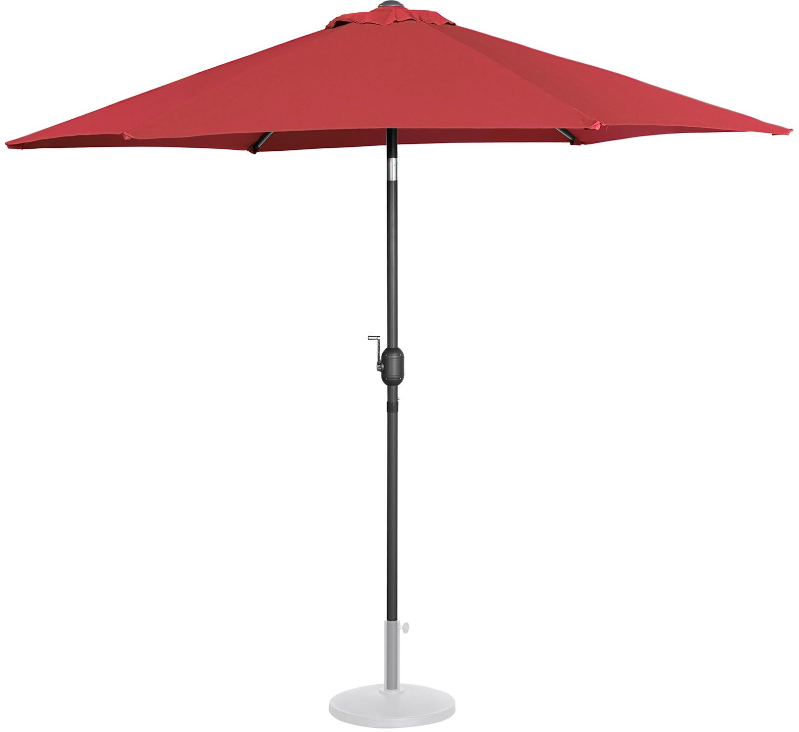 Uniprodo Large Outdoor Umbrella - Bordeaux - hexagonal - Ø 270 cm - tiltable UNI_UMBRELLA_R270BO Uniprodo Large Outdoor Umbrella - Bordeaux - hexagonal - Ø 270 cm - tiltable UNI_UMBRELLA_R270BO