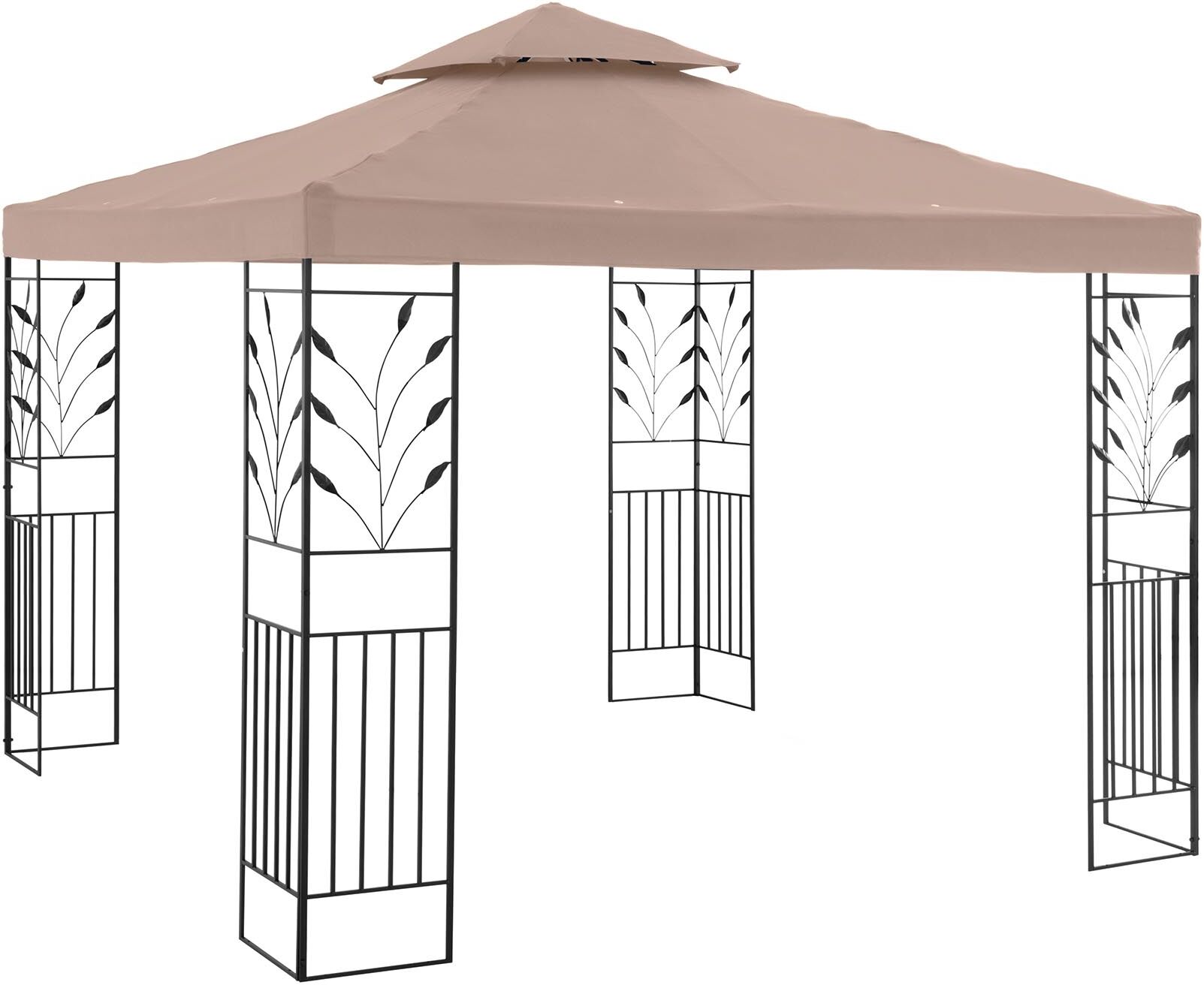 Uniprodo Garden Pavilion - 3 x 3 m - 180 g/m² - beige UNI_PERGOLA_3X3T_U Uniprodo Garden Pavilion - 3 x 3 m - 180 g/m² - beige UNI_PERGOLA_3X3T_U