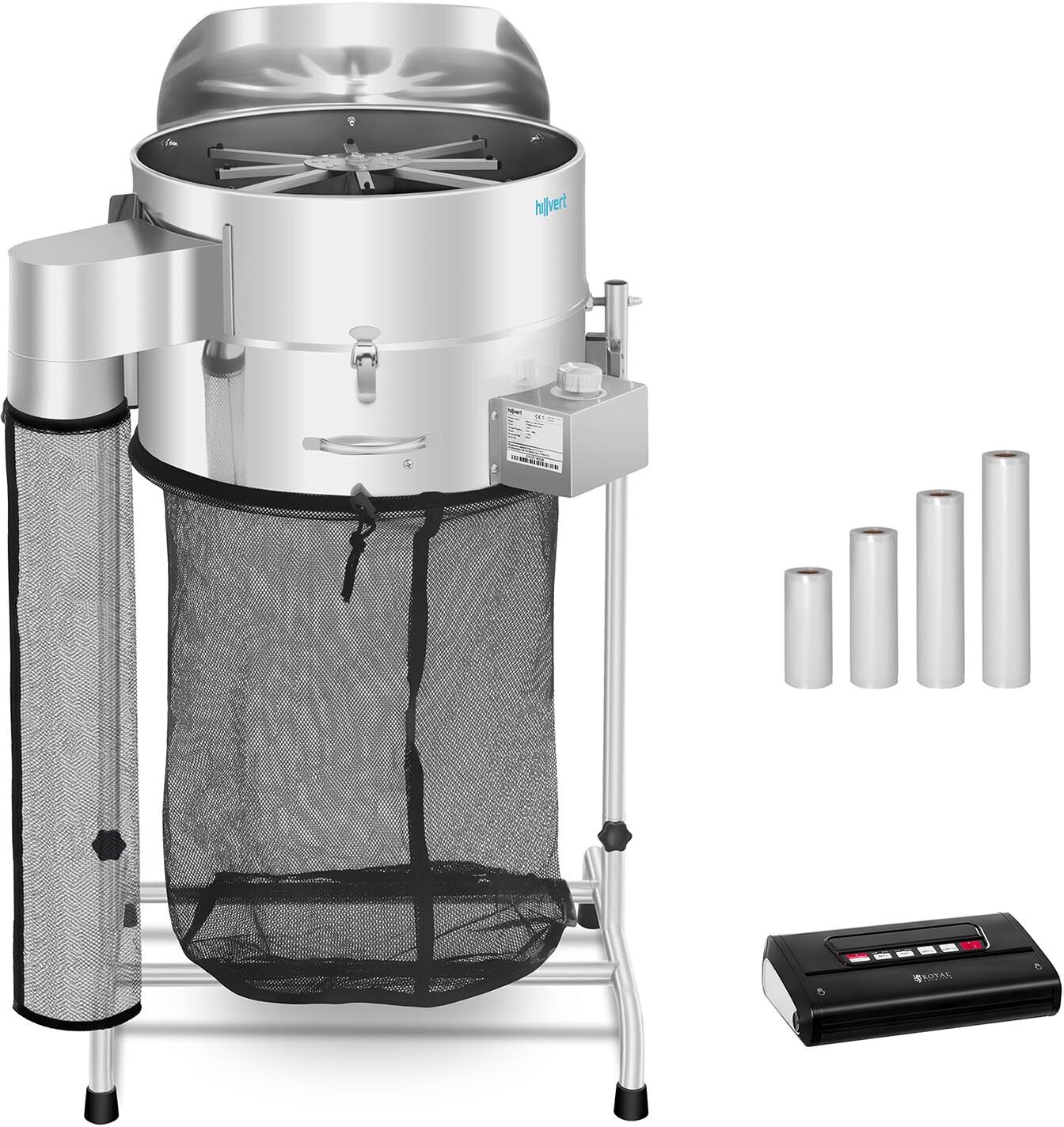 hillvert Electrical Harvesting Machine Set - Ø 42 cm - Vacuum Device with Bag HT-HOWSON-18TE Leaf Trimmer Set 3 hillvert Electrical Harvesting Machine Set - Ø 42 cm - Vacuum Device with Bag HT-HOWSON-18TE Leaf Trimmer Set 3