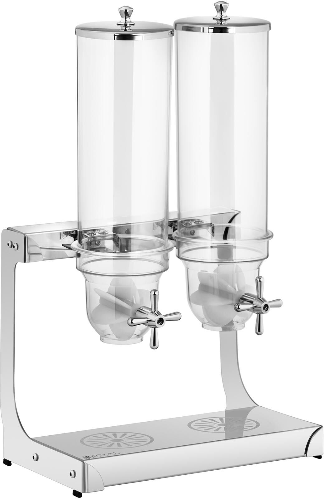 Royal Catering Factory second Cereal Dispenser - 2 x 3.5 L - 2 containers RCCS-3.5LSS2 Royal Catering Factory second Cereal Dispenser - 2 x 3.5 L - 2 containers RCCS-3.5LSS2