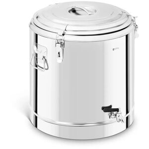 Royal Catering Stainless Steel Thermos Container - 50 L - with drain tap RCTP-50ET