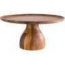 APS Cake Plate - Oiled acacia wood - diameter: 33 cm - height: 16 cm APS-33295