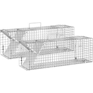 Wiesenfield Humane animal trap - 82 x 20 x 27 cm - Grid size: 25 x 25 mm - 2 pieces WIE-AT-200-SET-1