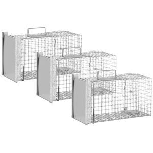 Wiesenfield Humane animal trap - 50 x 20 x 27 cm - Grid size: 25 x 25 mm - 3 pieces WIE-AT-100-SET-6