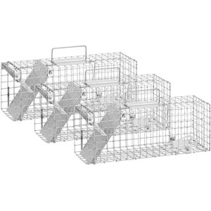 Wiesenfield Humane animal trap - 50 x 17 x 20 cm - Grid size: 25 x 25 mm - 3 pieces WIE-AT-800-SET-7