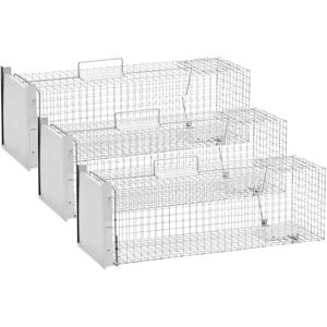 Wiesenfield Humane Animal Trap - 82 x 26 x 26 cm - Grid size: 25 x 25 mm - 3 pieces WIE-AT-103-SET-4