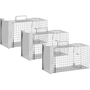 Wiesenfield Humane animal trap - 50 x 20 x 27 cm - Grid size: 25 x 25 mm - 3 pieces WIE-AT-100-SET-6