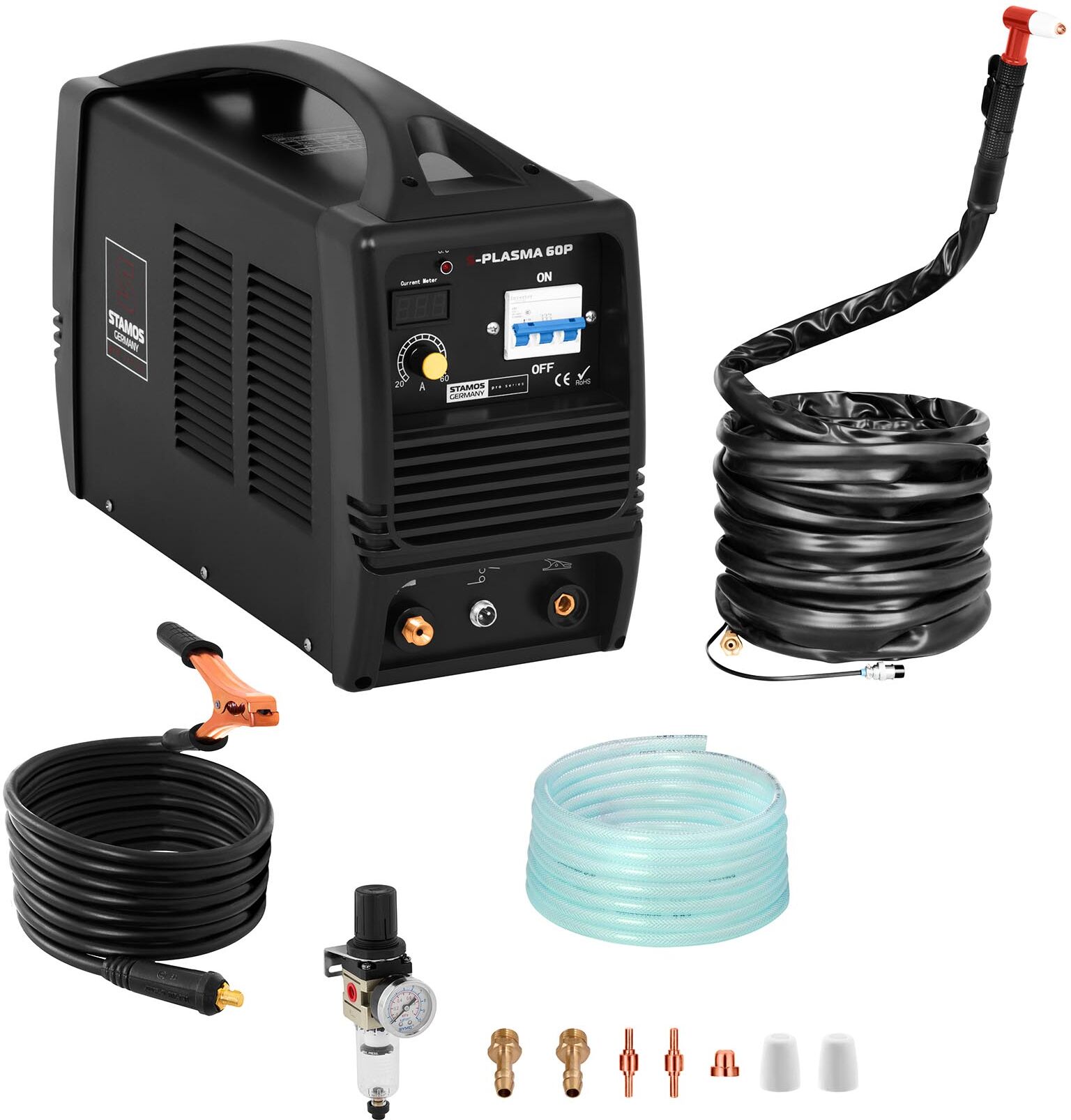 Stamos Pro Series Plasma Cutter - 60 A - 400 V S-Plasma 60P Stamos Pro Series Plasma Cutter - 60 A - 400 V S-Plasma 60P