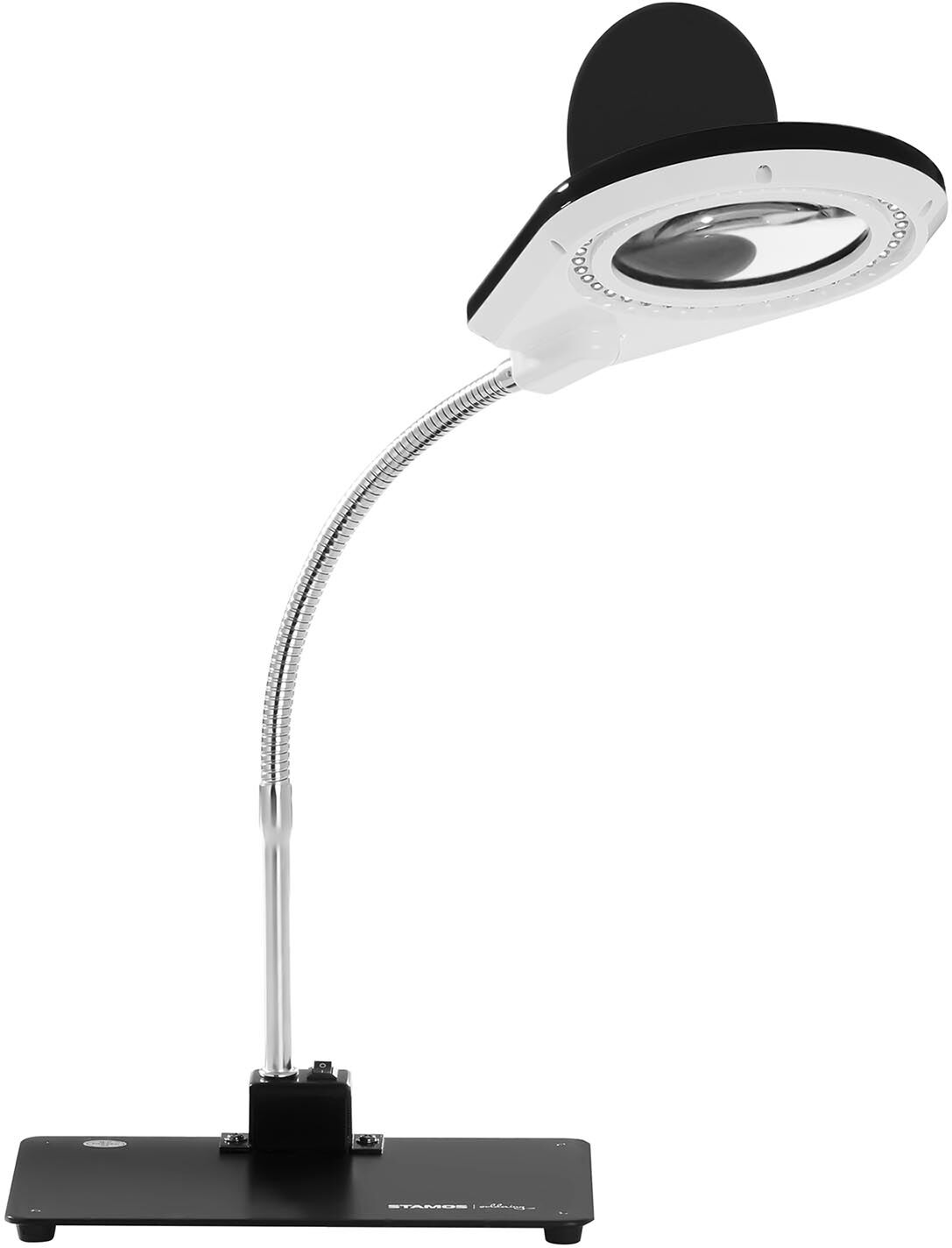 Stamos Soldering Magnifying Glass Lamp - 5-10 time enlargement - Black S-LP-3S Stamos Soldering Magnifying Glass Lamp - 5-10 time enlargement - Black S-LP-3S