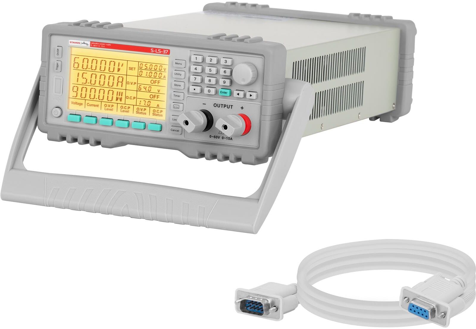 Stamos Soldering Laboratory Power Supply - 0-60 V - 0-15 A DC - 900 W - RS232 - 100 memory spaces S-LS-37 Stamos Soldering Laboratory Power Supply - 0-60 V - 0-15 A DC - 900 W - RS232 - 100 memory spaces S-LS-37