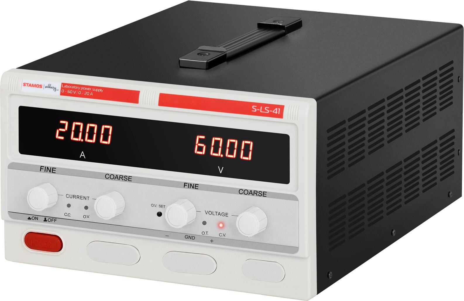 Stamos Soldering Laboratory Power Supply - 0-60 V - 0-20 A DC - 1,200 W S-LS-41 Stamos Soldering Laboratory Power Supply - 0-60 V - 0-20 A DC - 1,200 W S-LS-41