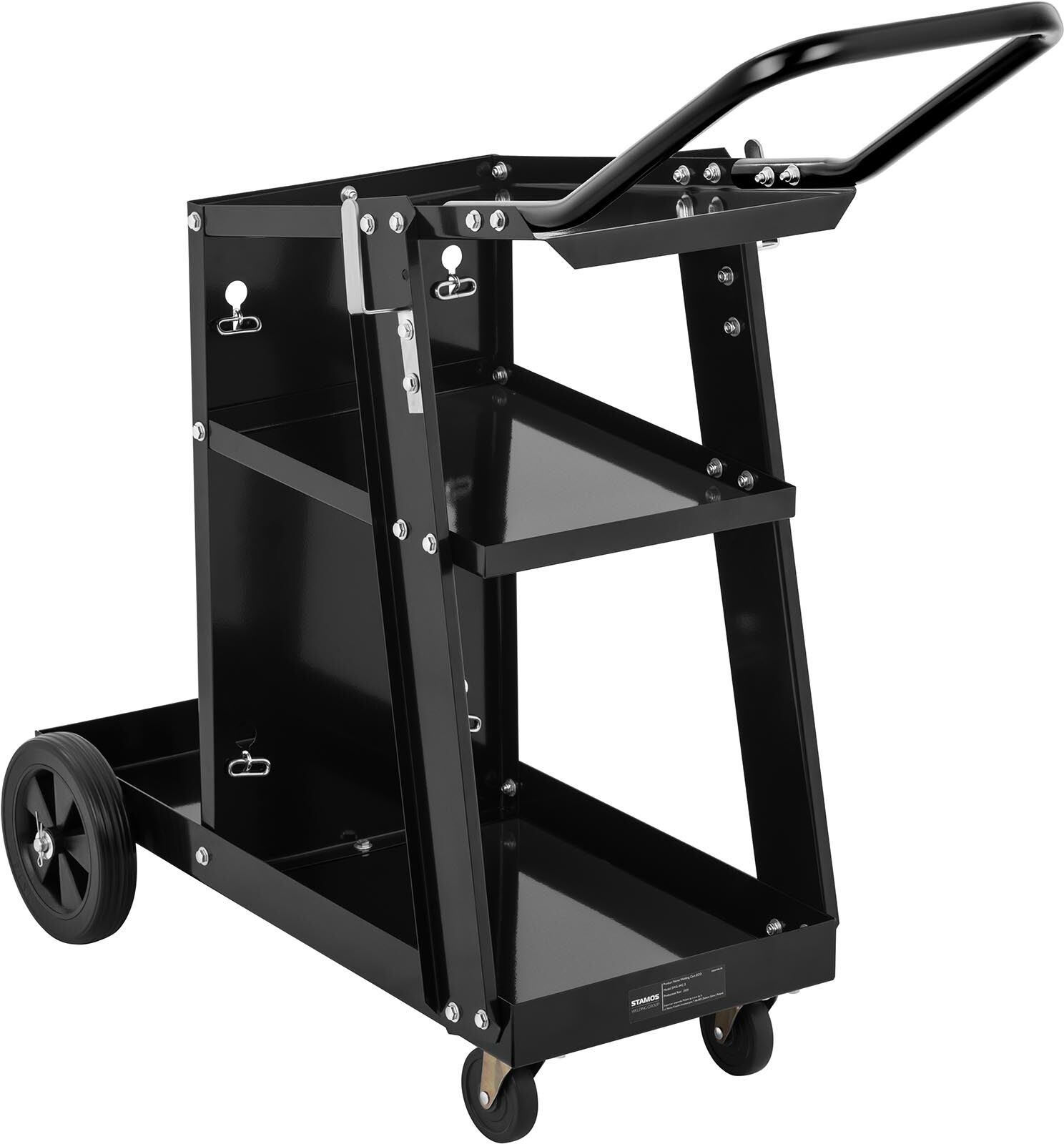 Stamos Welding Group Welding Cart with Handle - 3 shelves - 80 kg SWG-WC-3 Stamos Welding Group Welding Cart with Handle - 3 shelves - 80 kg SWG-WC-3