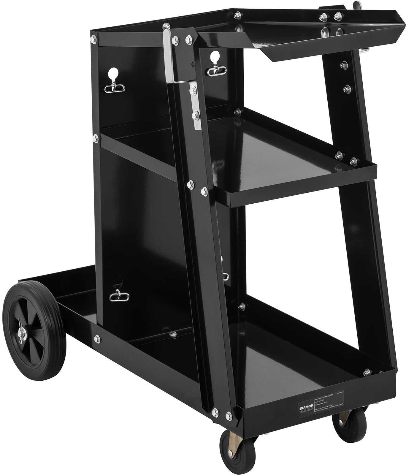 Stamos Welding Group Welding Cart - 3 shelves - 80 kg SWG-WC-4 Stamos Welding Group Welding Cart - 3 shelves - 80 kg SWG-WC-4