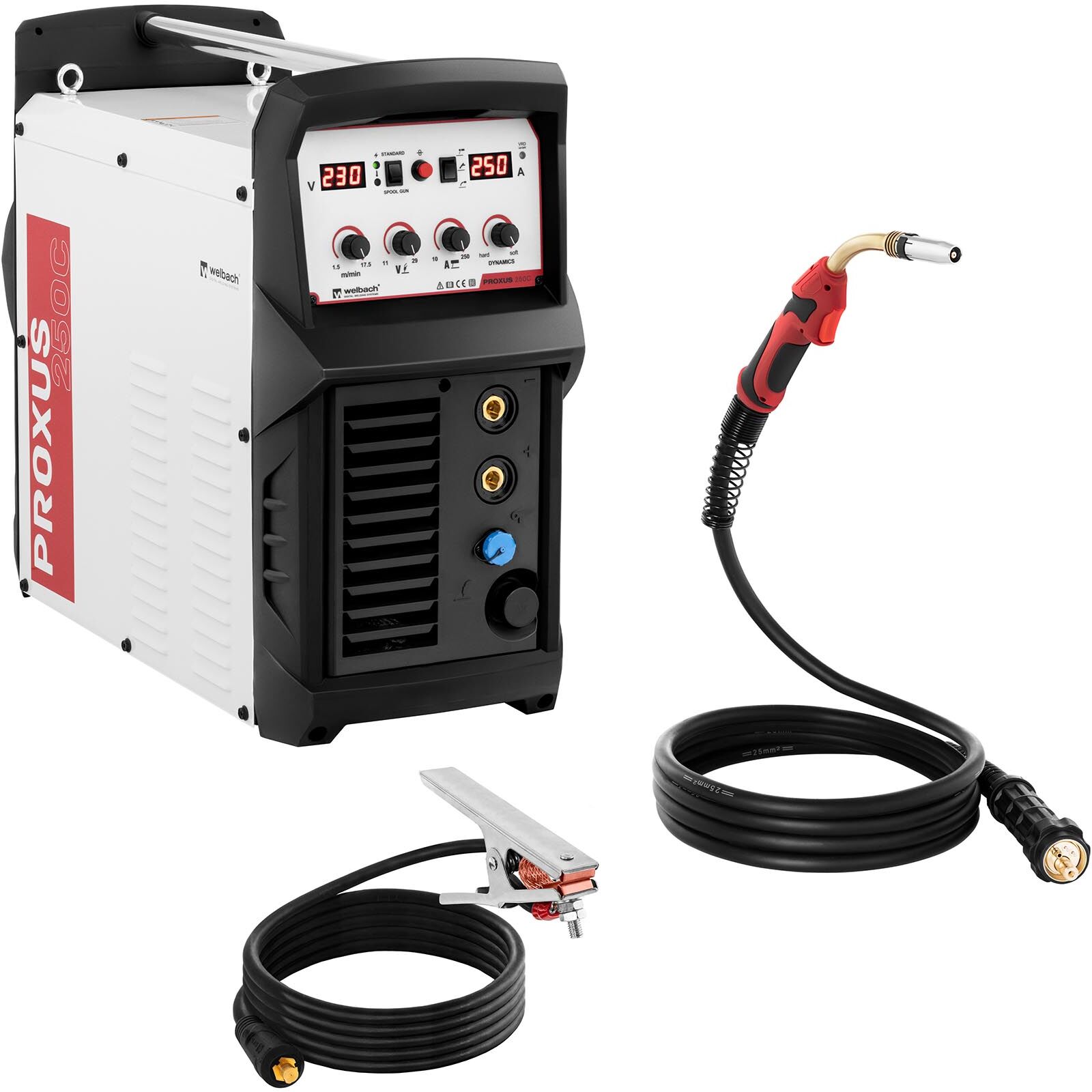 welbach MIG/MAG Welder - 250 A - digital - MMA PROXUS 250C welbach MIG/MAG Welder - 250 A - digital - MMA PROXUS 250C