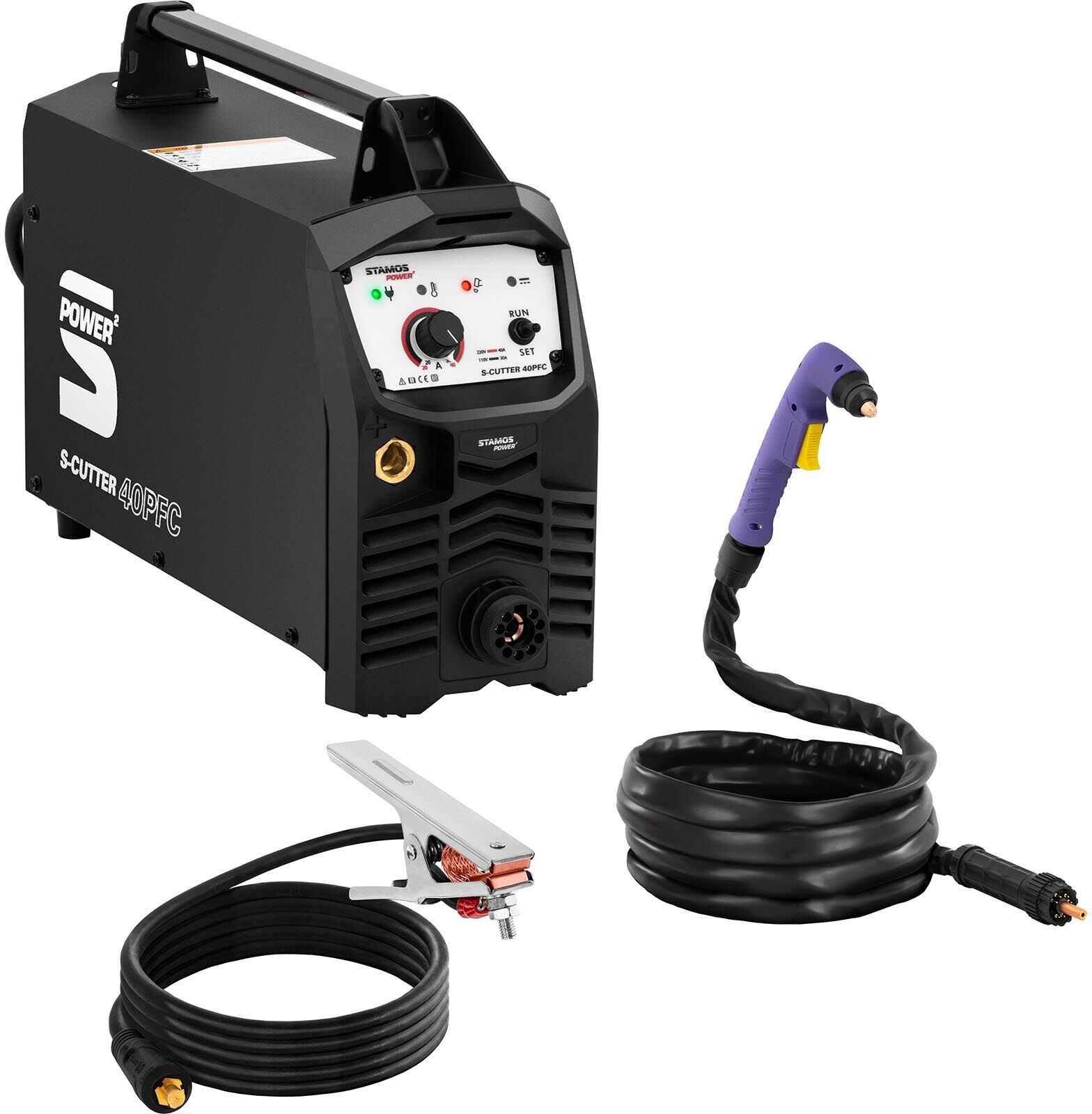 Stamos Power ² Plasma Cutter - 40 A - 230 V - 20 mm - power generator S-CUTTER 40PFC Stamos Power ² Plasma Cutter - 40 A - 230 V - 20 mm - power generator S-CUTTER 40PFC