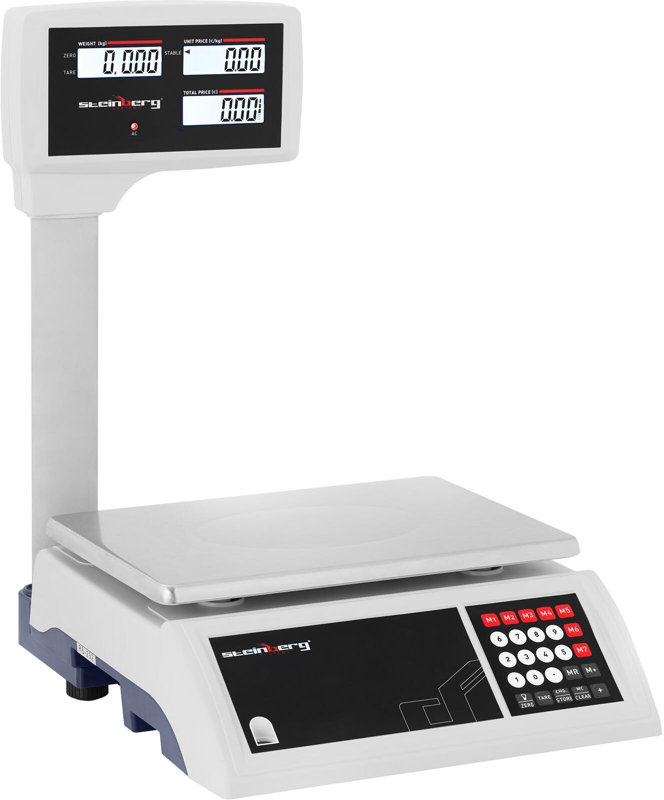 Steinberg Systems Factory second Digital Weighing Scale - 30 kg / 5 g - raised LCD display SBS-PW-305C Steinberg Systems Factory second Digital Weighing Scale - 30 kg / 5 g - raised LCD display SBS-PW-305C
