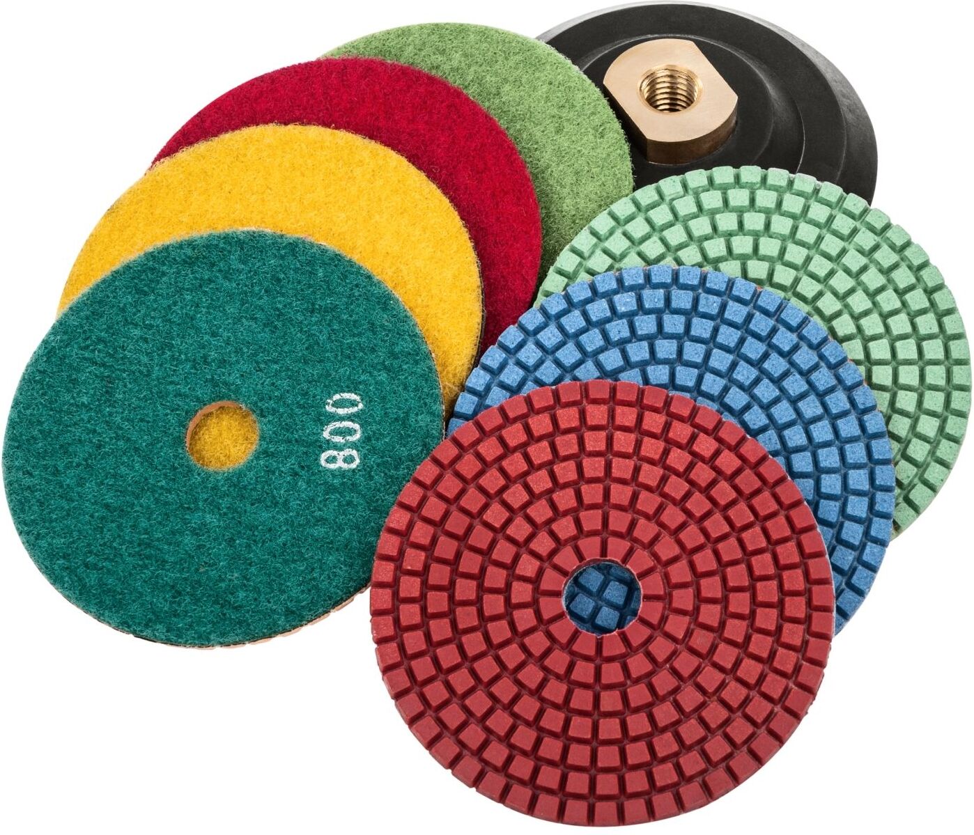 MSW Set of 7 Polishing Pads - up to 3.000 graining MSW-PADS-900 MSW Set of 7 Polishing Pads - up to 3.000 graining MSW-PADS-900
