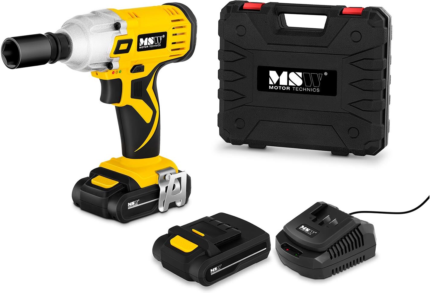 MSW Cordless Impact Driver - 240 Nm - 18 V Lithium Ion Battery - LED-Lights MSW-CIW18VL MSW Cordless Impact Driver - 240 Nm - 18 V Lithium Ion Battery - LED-Lights MSW-CIW18VL