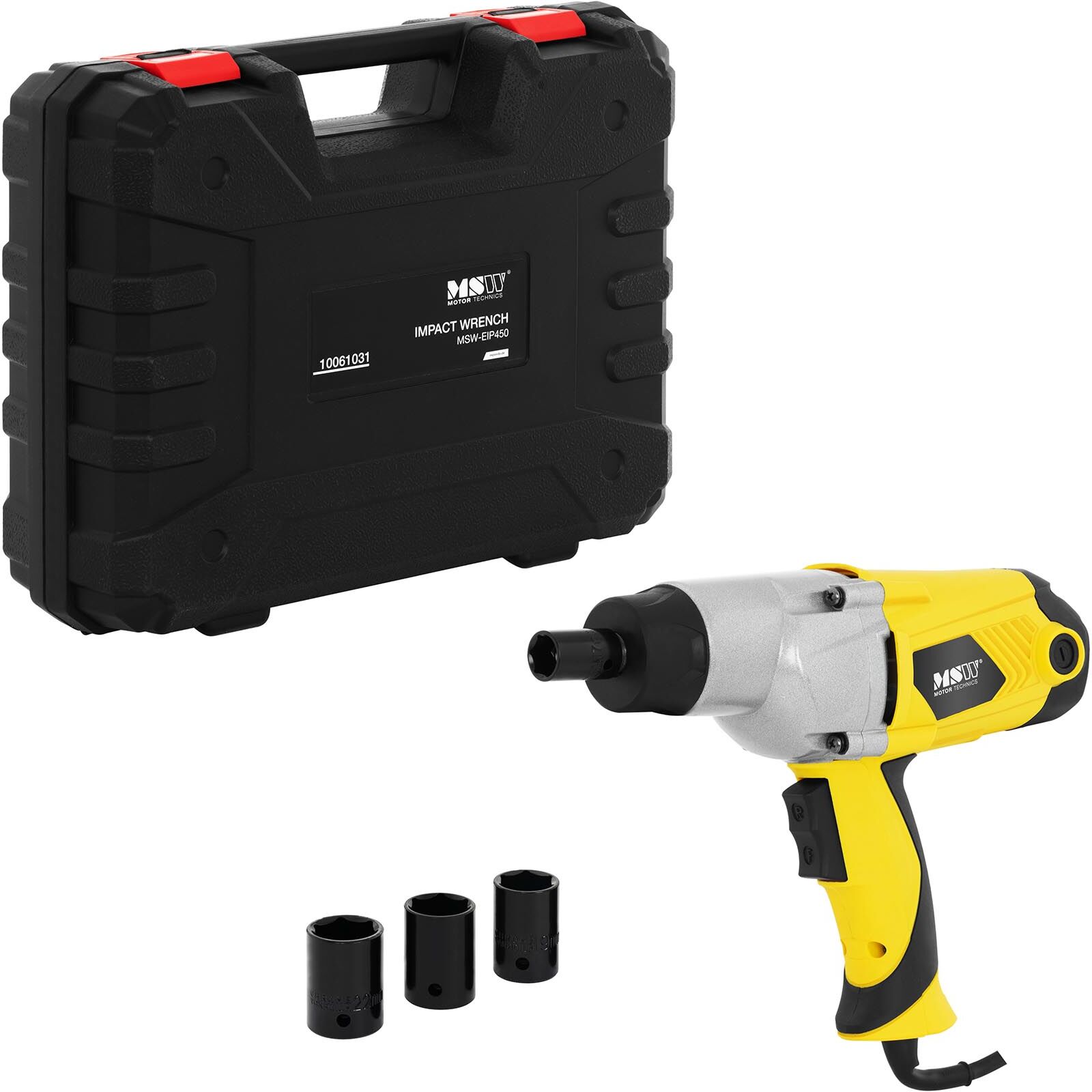 MSW Impact Wrench - 230 V - 1,100 W - 2,200 rpm - 450 Nm MSW-EIP450 MSW Impact Wrench - 230 V - 1,100 W - 2,200 rpm - 450 Nm MSW-EIP450