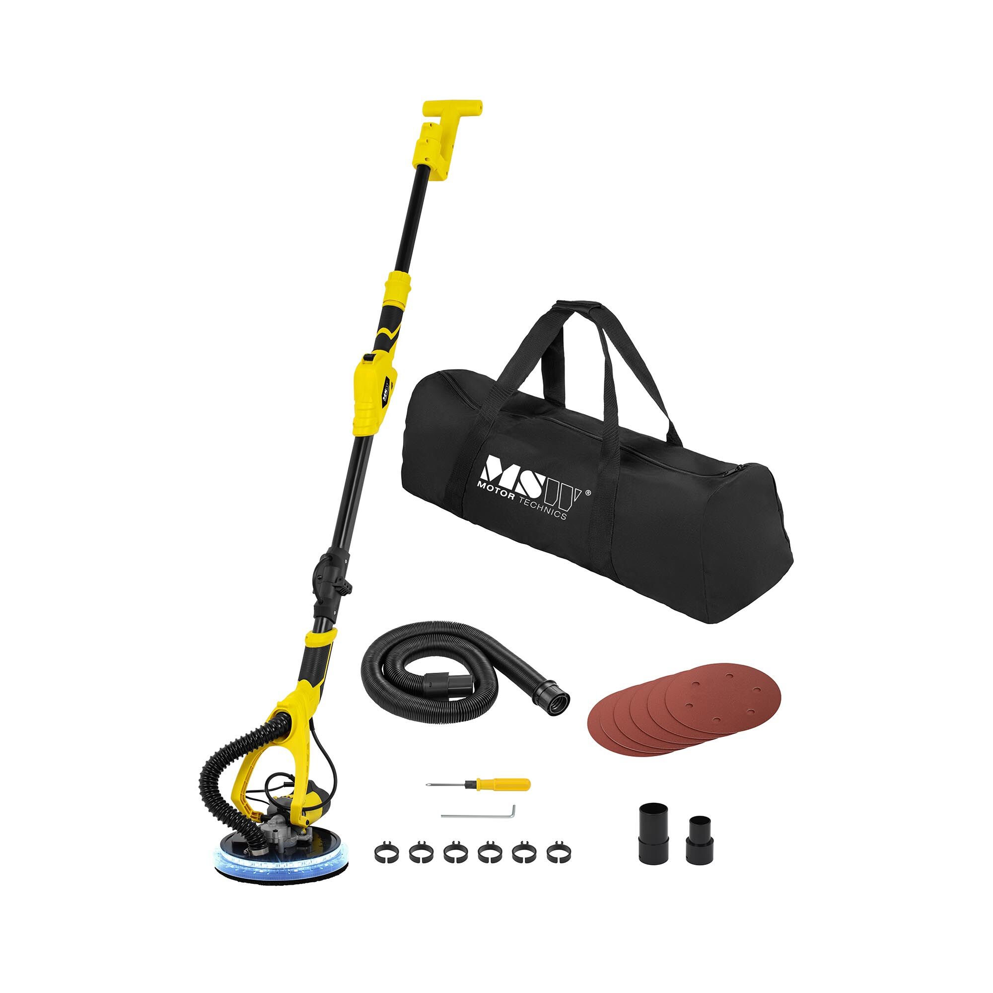 MSW Drywall Sander - 750 W - 2,100 rpm - telescopic pole - length 1.8 m MSW-DWS-750 MSW Drywall Sander - 750 W - 2,100 rpm - telescopic pole - length 1.8 m MSW-DWS-750