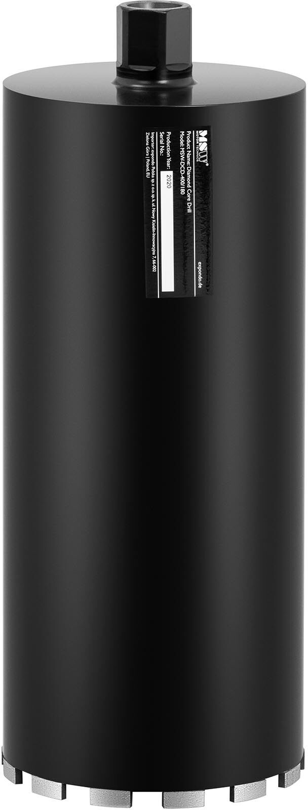 MSW Diamond Core Drill Bit - Ø 180 mm - 400 mm MSW-DCD-400/180 MSW Diamond Core Drill Bit - Ø 180 mm - 400 mm MSW-DCD-400/180