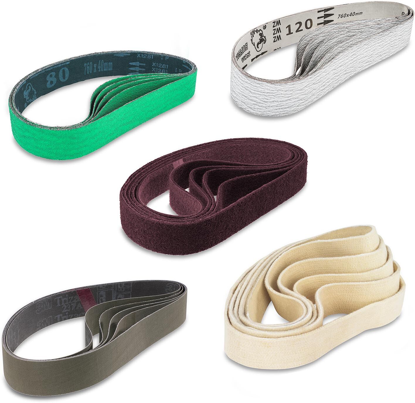 MSW Sanding Belts’ Set - 25-Parts MSW-GRIN-Set4 MSW Sanding Belts’ Set - 25-Parts MSW-GRIN-Set4