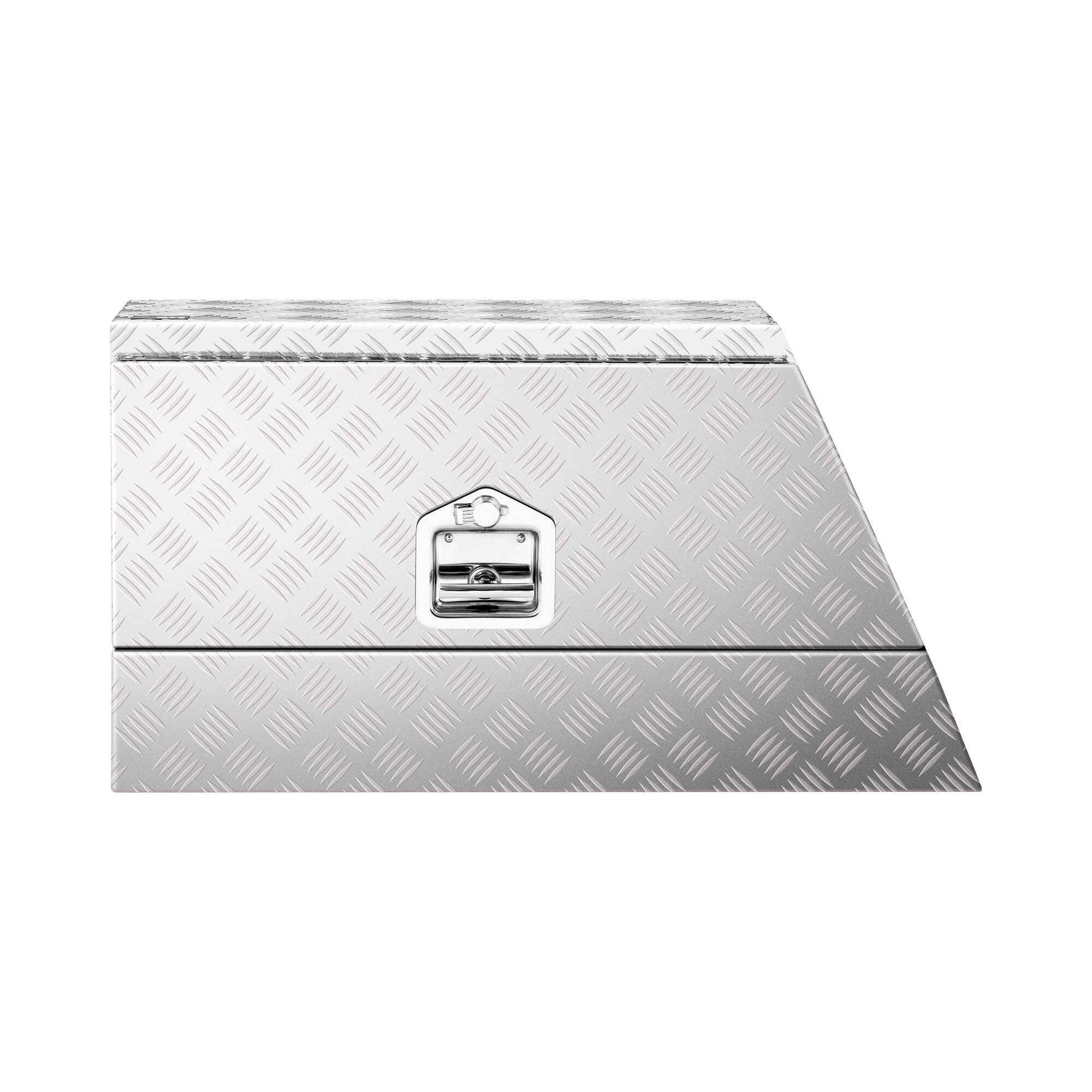 MSW Aluminium Tool Box - checker plate - 75 x 25 x 40 cm - 75 L - lockable MSW-ATB-750R