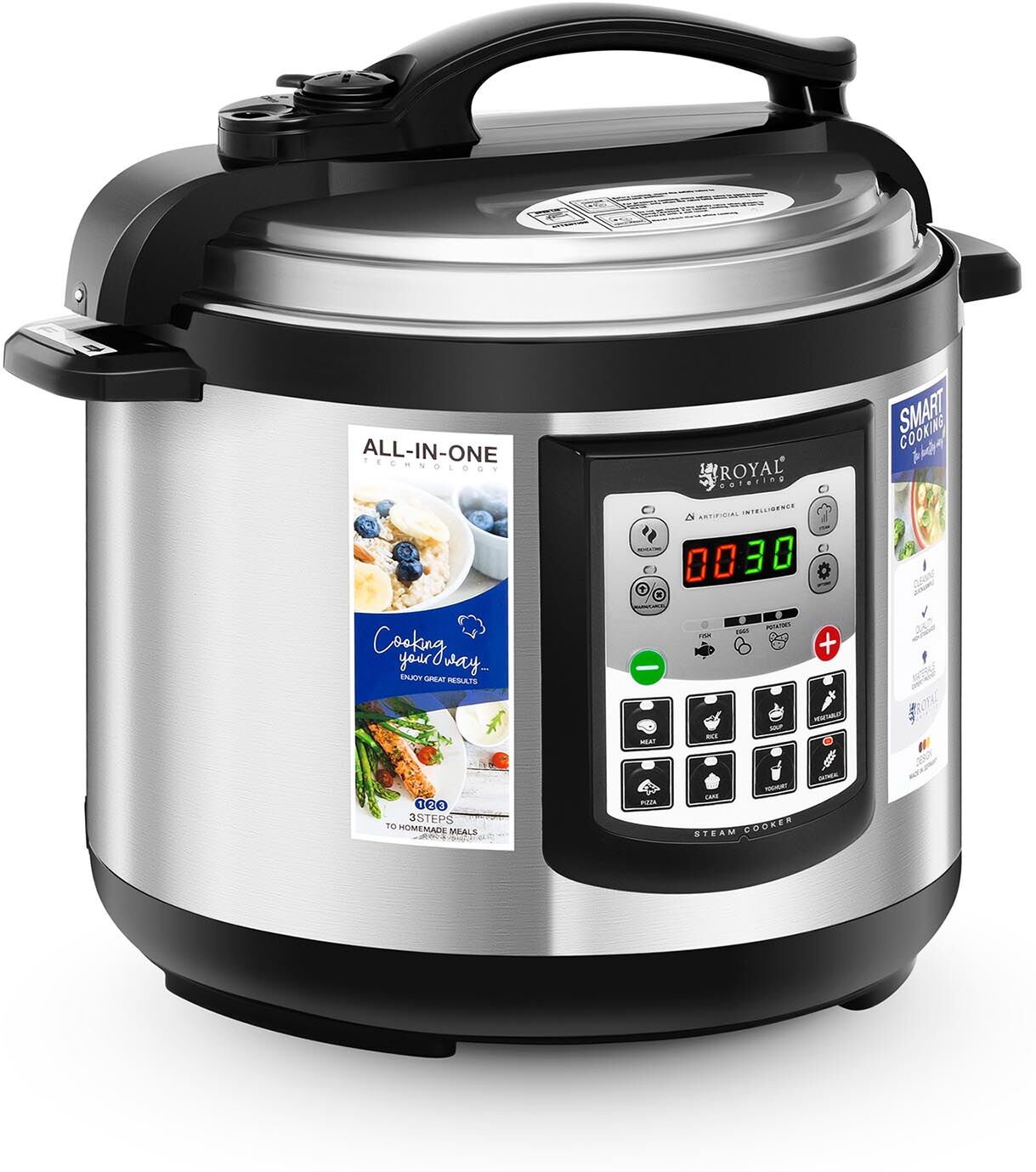 Royal Catering Electric Rice Cooker - 6 Litres - 1.000 W RC-HPC6L