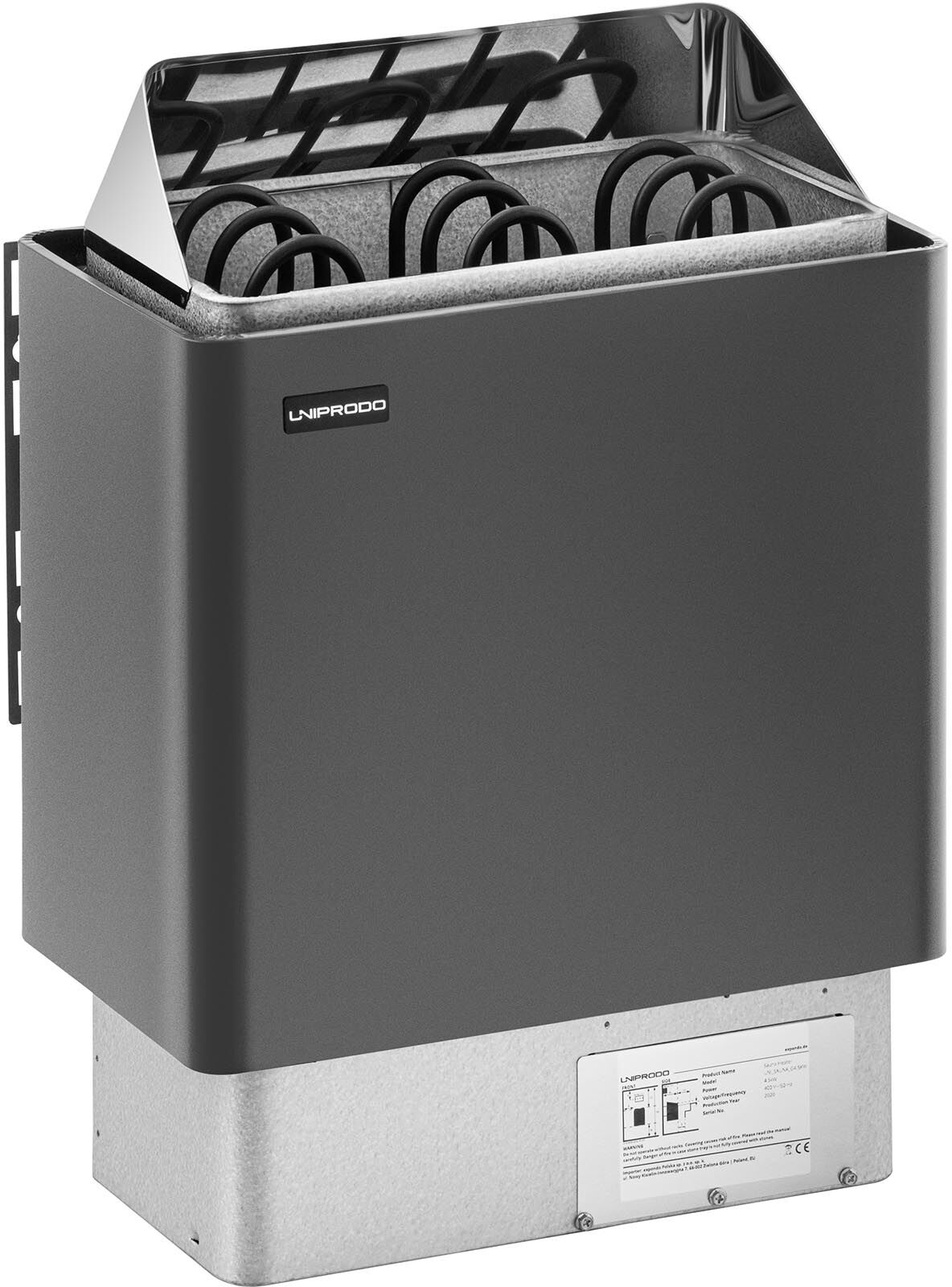 Uniprodo Factory second Sauna Heater - 4.5 kW - 30 to 110 °C UNI_SAUNA_G4.5KW Uniprodo Factory second Sauna Heater - 4.5 kW - 30 to 110 °C UNI_SAUNA_G4.5KW