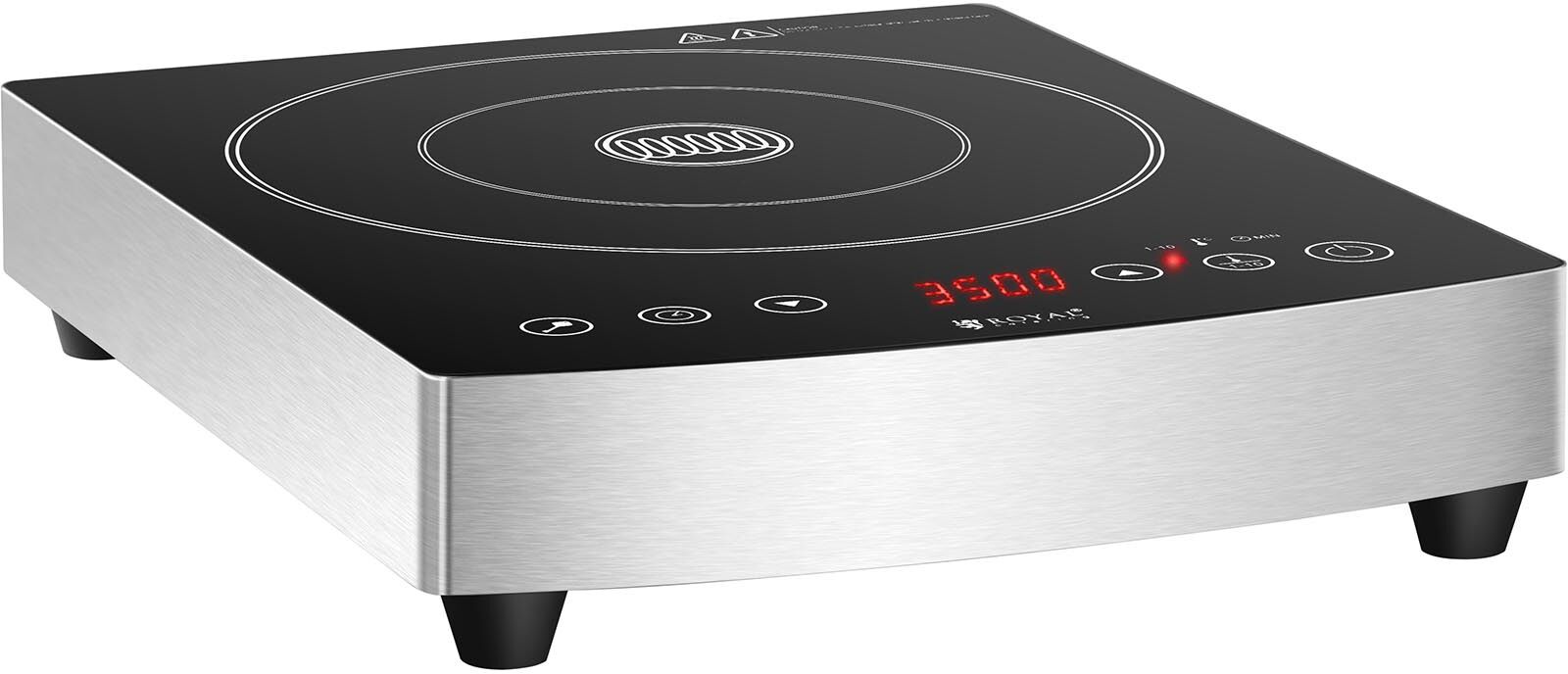 Royal Catering Induction Cooker - 24 cm - 60 to 240 °C - timer - LED RCIC-3500P4 Royal Catering Induction Cooker - 24 cm - 60 to 240 °C - timer - LED RCIC-3500P4