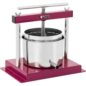 Royal Catering Fruit Press - stainless steel -3 L - incl. collecting pot with spout RCWP-3L