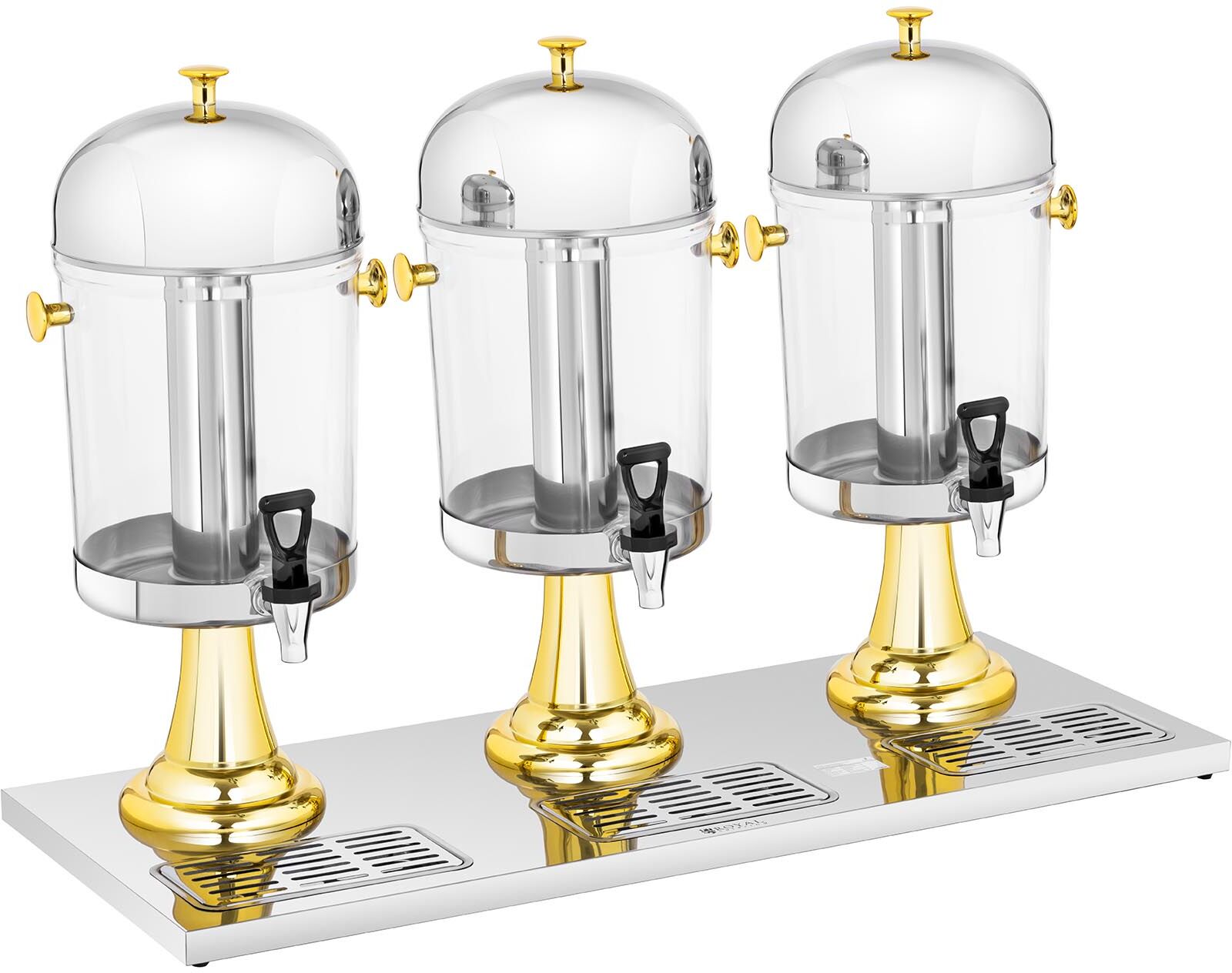 Royal Catering Juice Dispenser - 3 x 8 L - cooling inserts RCSD-3G Royal Catering Juice Dispenser - 3 x 8 L - cooling inserts RCSD-3G