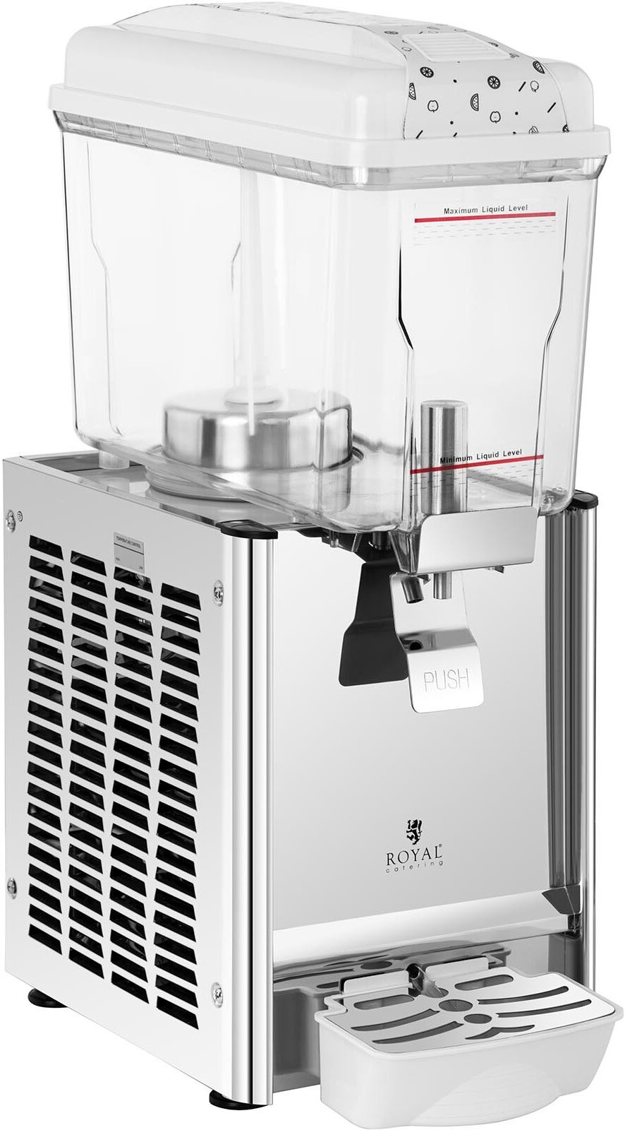 Royal Catering Juice Dispenser - 12 L - cooling and stirring system RCSD-12C