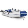 MSW Inflatable Boat - blue / white - 235 kg - fishing rod holder - 3 persons MSW-MIB-230B