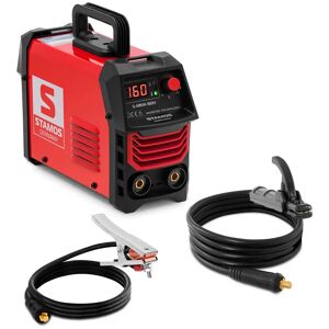 Stamos Germany MMA Welder - 160 A - Arc Force - Hot Start - Anti-Stick - Duty Cycle 60 % S-MMA 160H