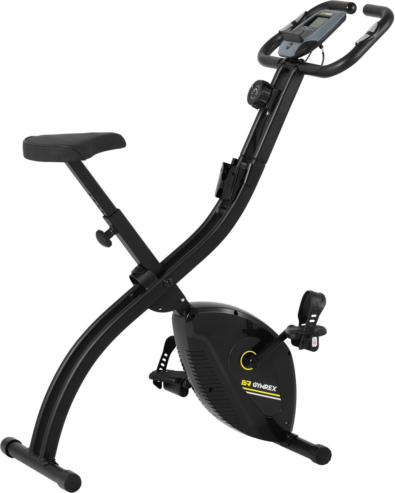 Gymrex Stationary Bike - folding - black GR-MG34