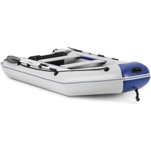 MSW Inflatable Boat - blue / white - 280 kg - wooden floor - 3 persons MSW-MIB-R-280