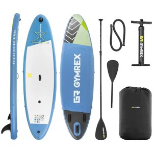 Gymrex Inflatable paddle board - inflatable - 105 kg - light blue- double chamber - 302 x 81 x 38 cm GR-SPB402DC