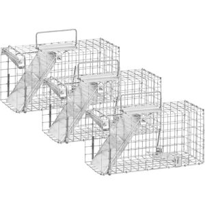 Wiesenfield Set Live Traps - 350 x 170 x 200 mm - mesh size: 25 x 25 mm - 3 pieces WIE-AT-700-SET