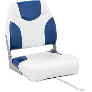 MSW Boat Seat - 40x40x50 cm - white-blue MSW-MBS-01