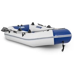 MSW Inflatable Boat - blue / white - 235 kg - fishing rod holder - 3 persons MSW-MIB-230B