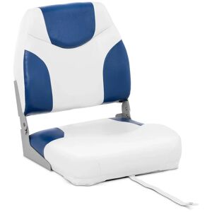 MSW Boat Seat - 40x40x50 cm - white-blue MSW-MBS-01